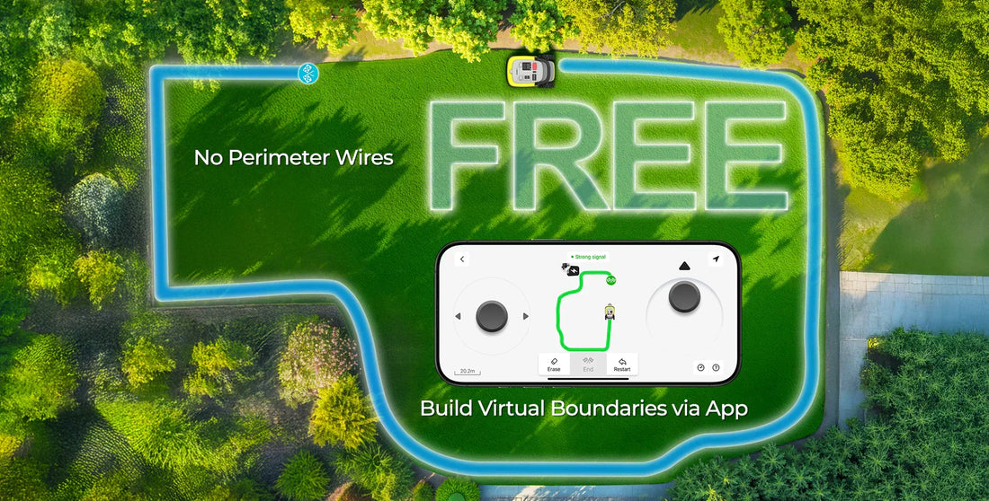 Redefining Lawn Boundaries: UBHOME Smart Mower’s Virtual Boundary System