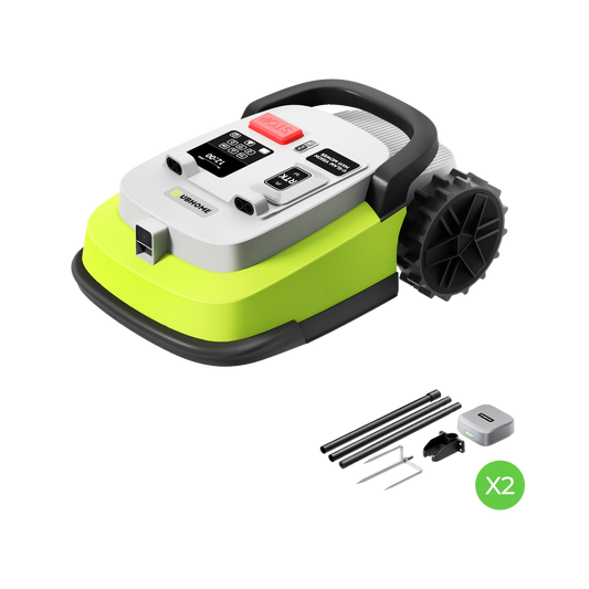 M10 Robot Mower Bundle Two Reference Stations | Automatic Front/Back Yard Mowing