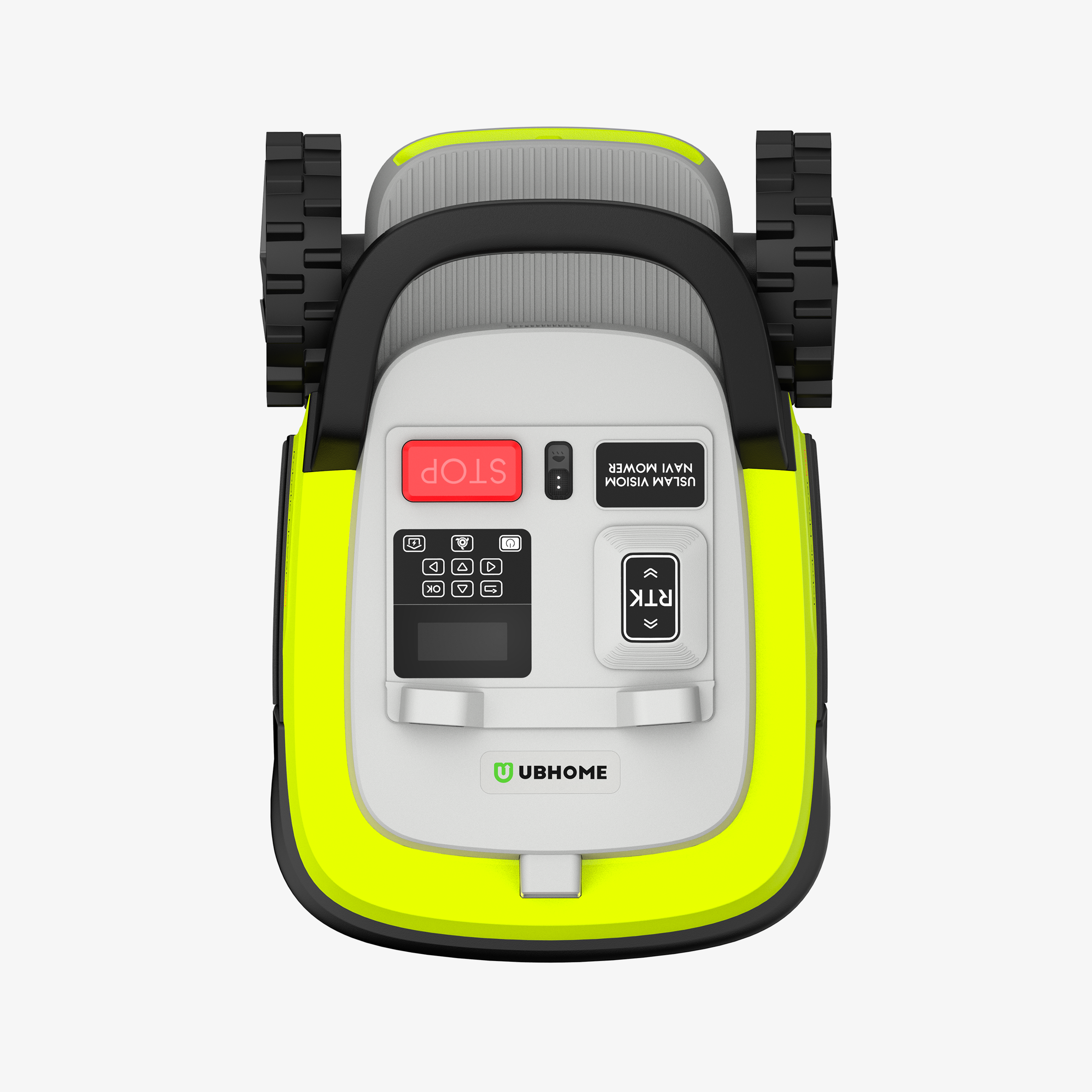 UBHOME M10 Robotic Lawn Mower Bundle with One Reference Station | Automatic Front/Back Yard Mowing